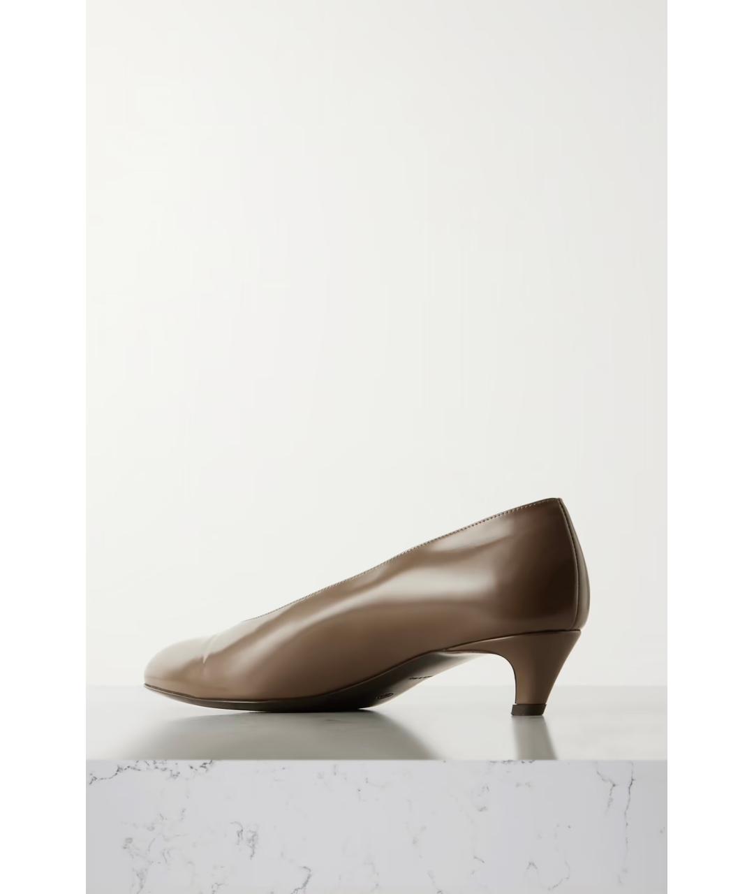 THE ROW Коричневые кожаные туфли, фото 4