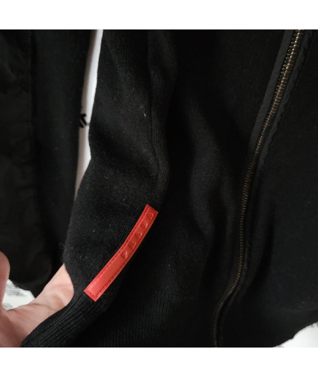PRADA Черная шерстяная куртка, фото 5