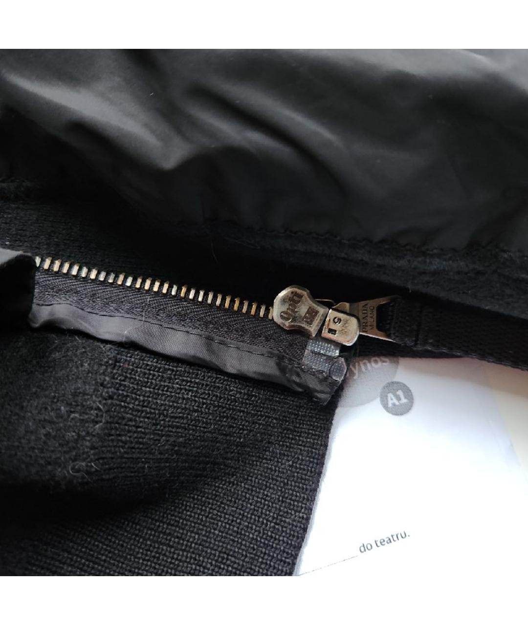 PRADA Черная шерстяная куртка, фото 6