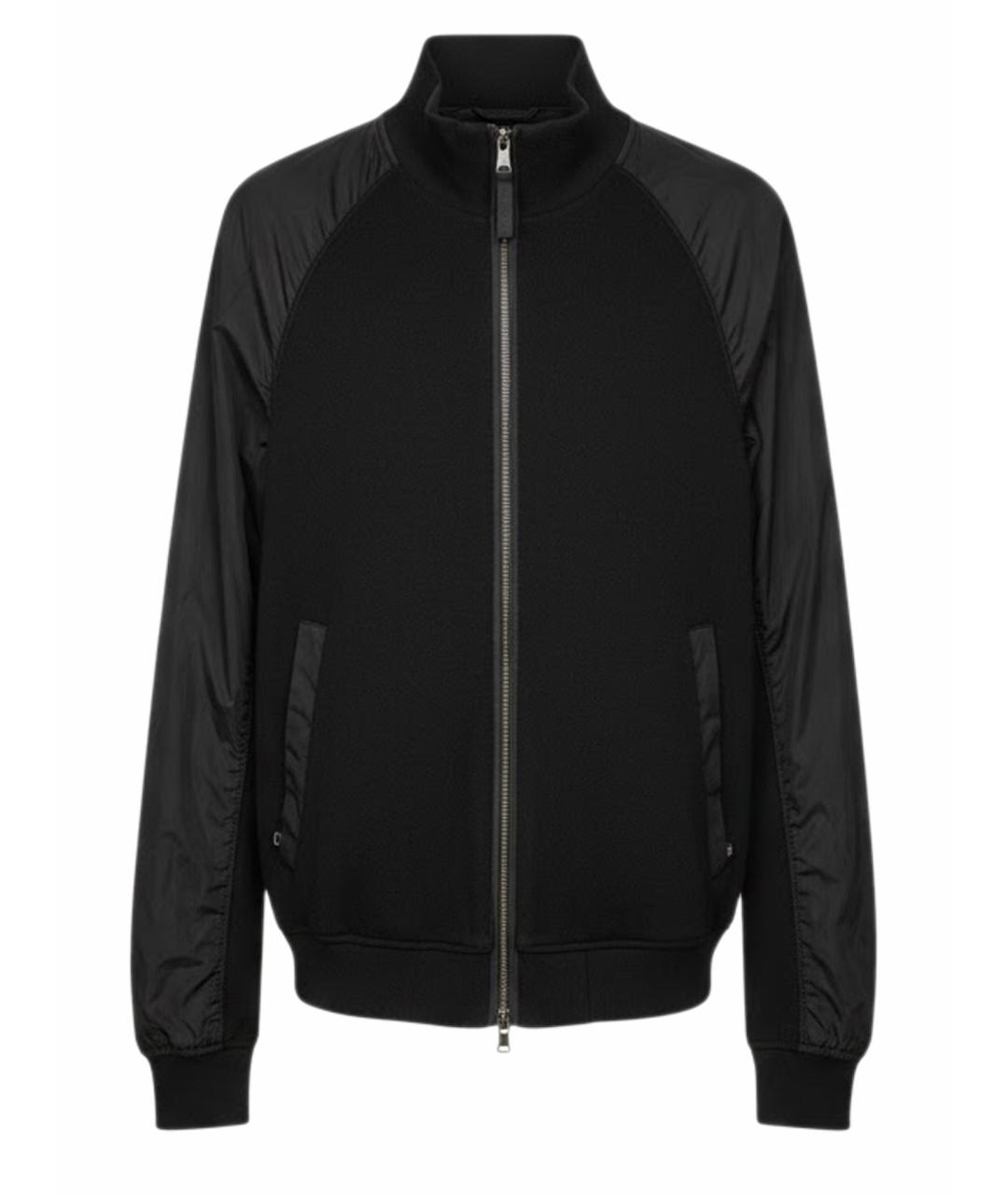 PRADA Черная шерстяная куртка, фото 1