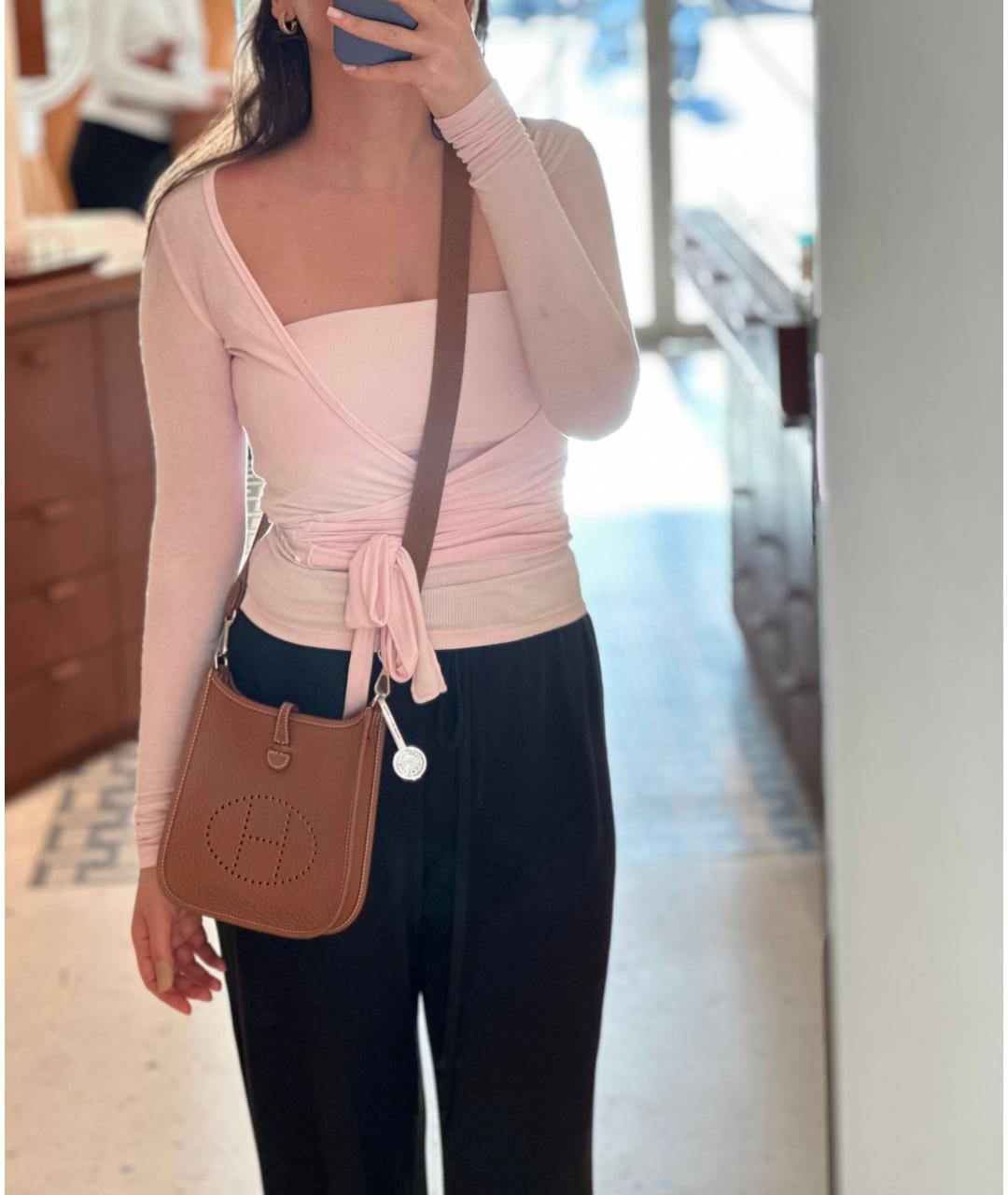 HERMES Коричневая кожаная сумка через плечо, фото 2