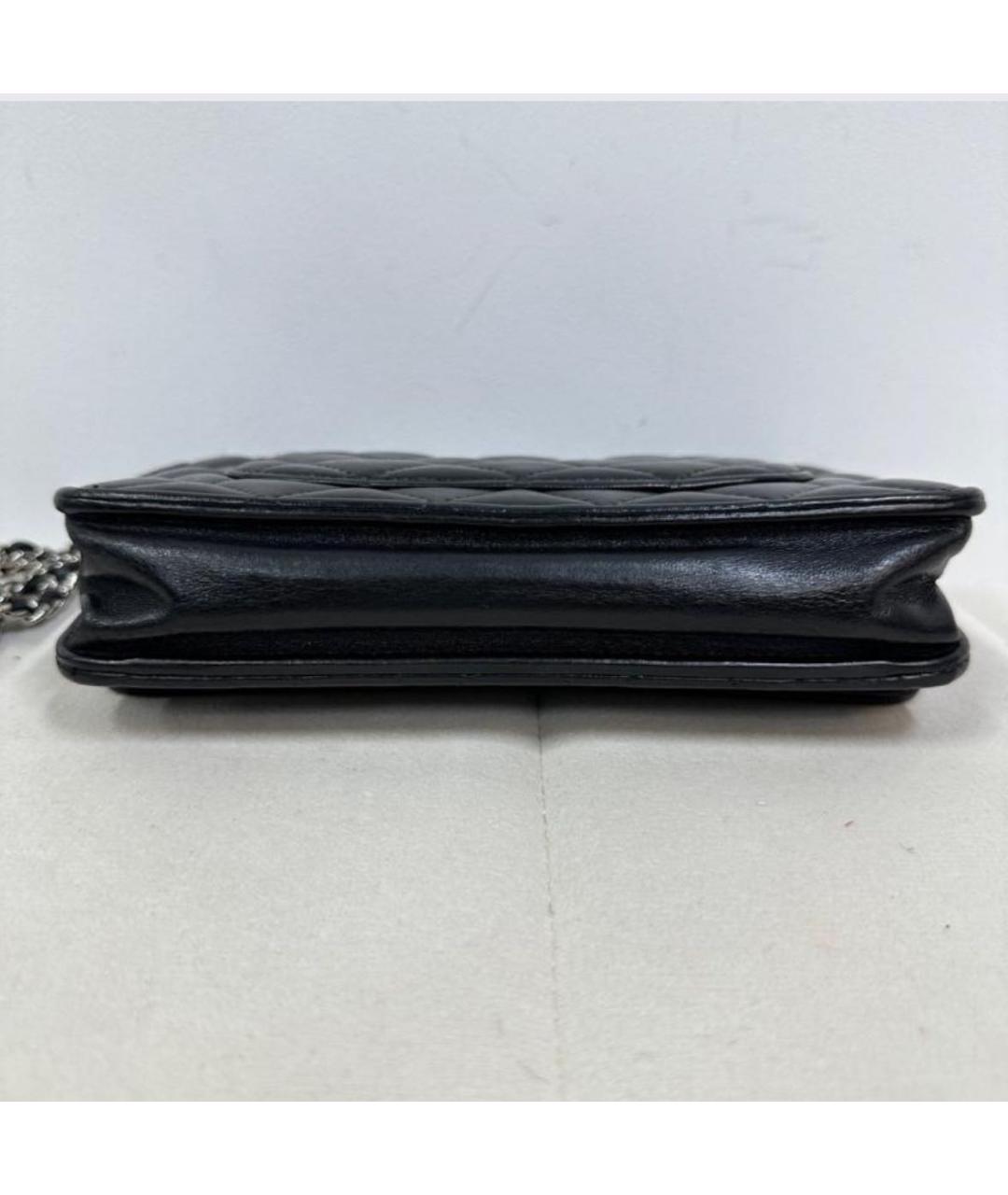 CHANEL Черная кожаная сумка через плечо, фото 7