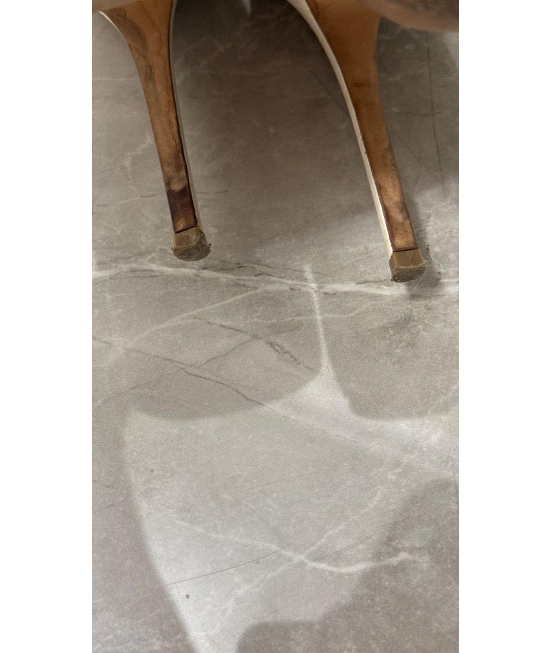 PARIS TEXAS Белые кожаные сапоги, фото 7