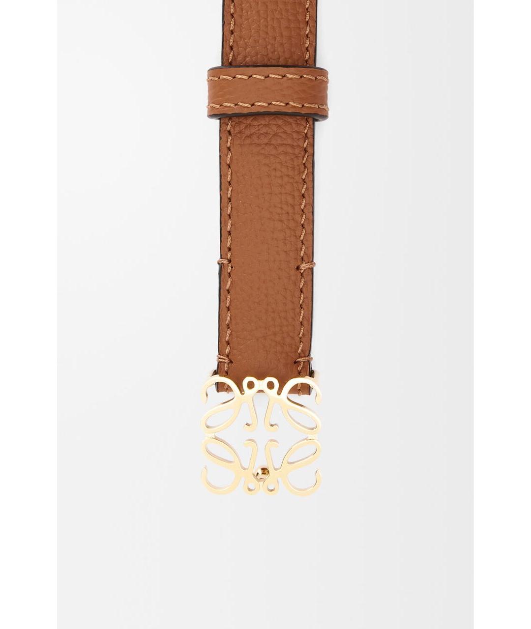 LOEWE Коричневый кожаный ремень, фото 2