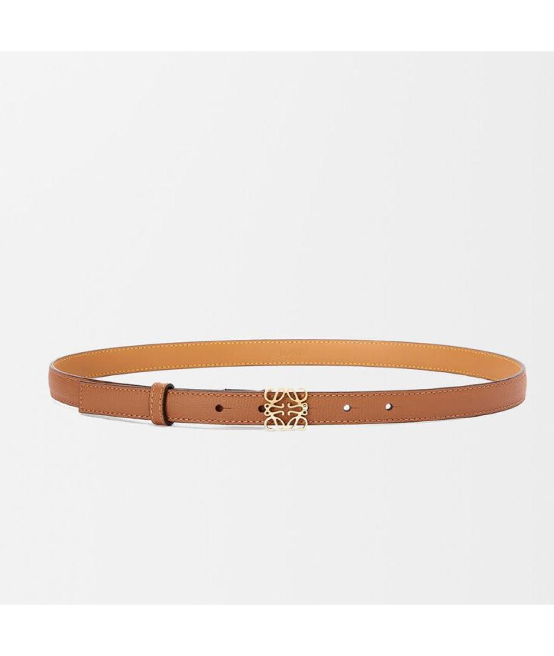 LOEWE Коричневый кожаный ремень, фото 5