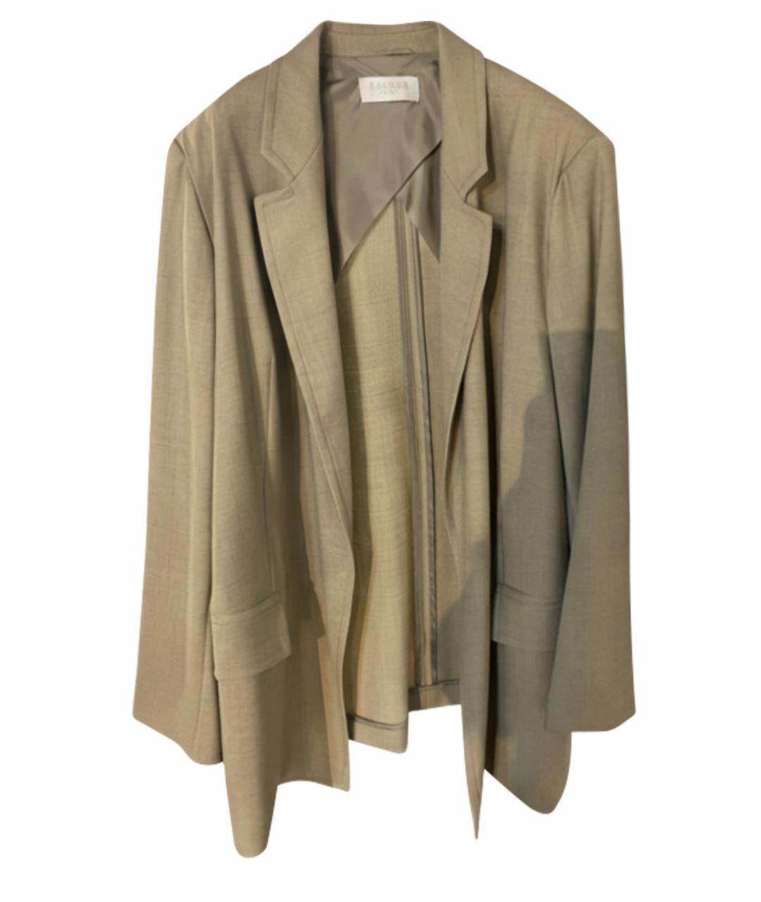 ESCADA Бежевый шерстяной жакет/пиджак, фото 1