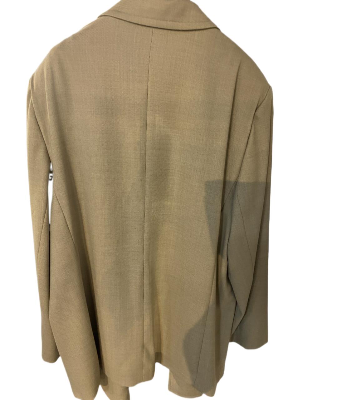 ESCADA Бежевый шерстяной жакет/пиджак, фото 2