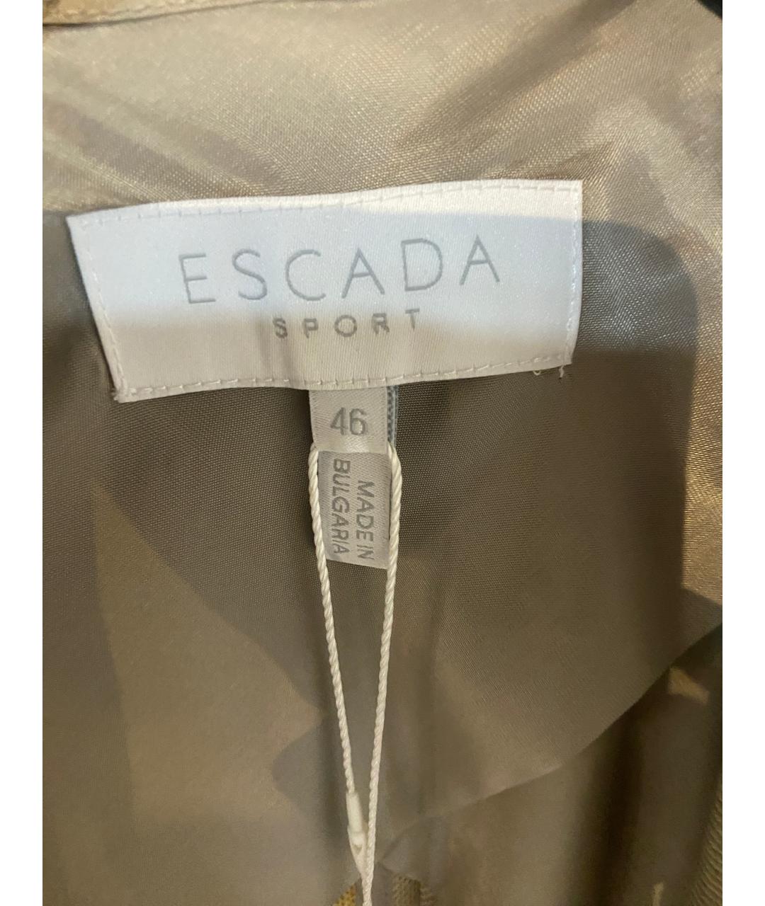 ESCADA Бежевый шерстяной жакет/пиджак, фото 4
