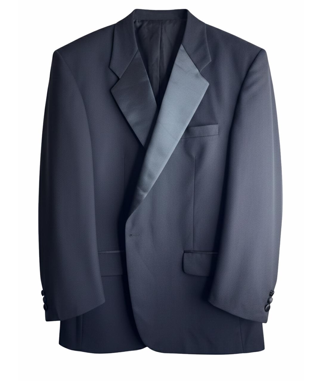 BURBERRY Черный шерстяной пиджак, фото 1