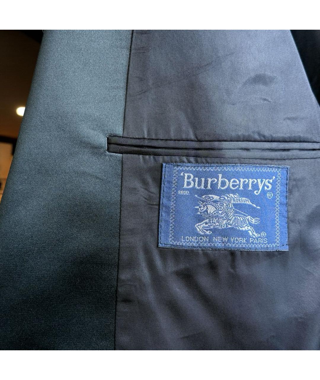 BURBERRY Черный шерстяной пиджак, фото 4