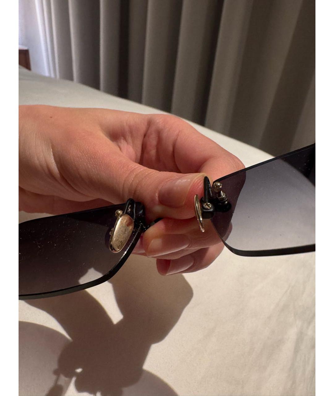 CHROME HEARTS Серые металлические солнцезащитные очки, фото 5