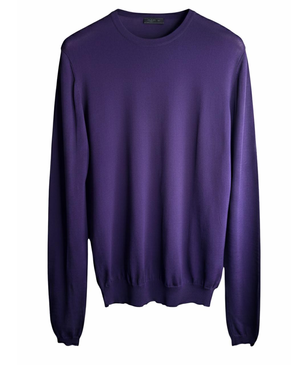 PRADA Фиолетовый шелковый джемпер / свитер, фото 9