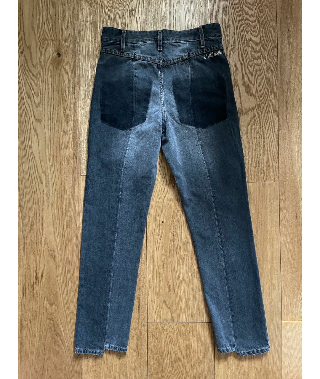 ISABEL MARANT ETOILE Антрацитовые хлопковые джинсы слим, фото 2