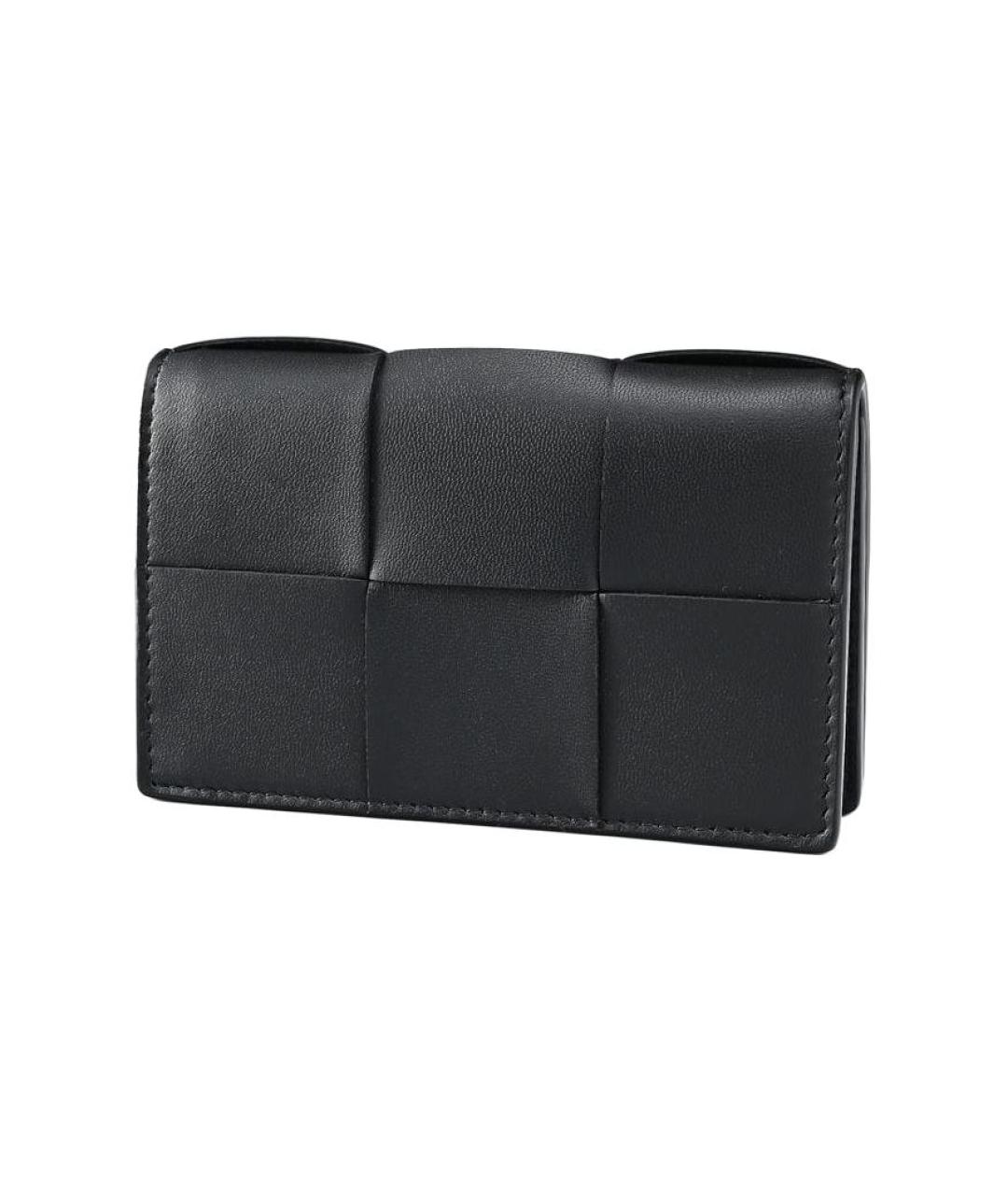 BOTTEGA VENETA Черный кожаный кардхолдер, фото 2