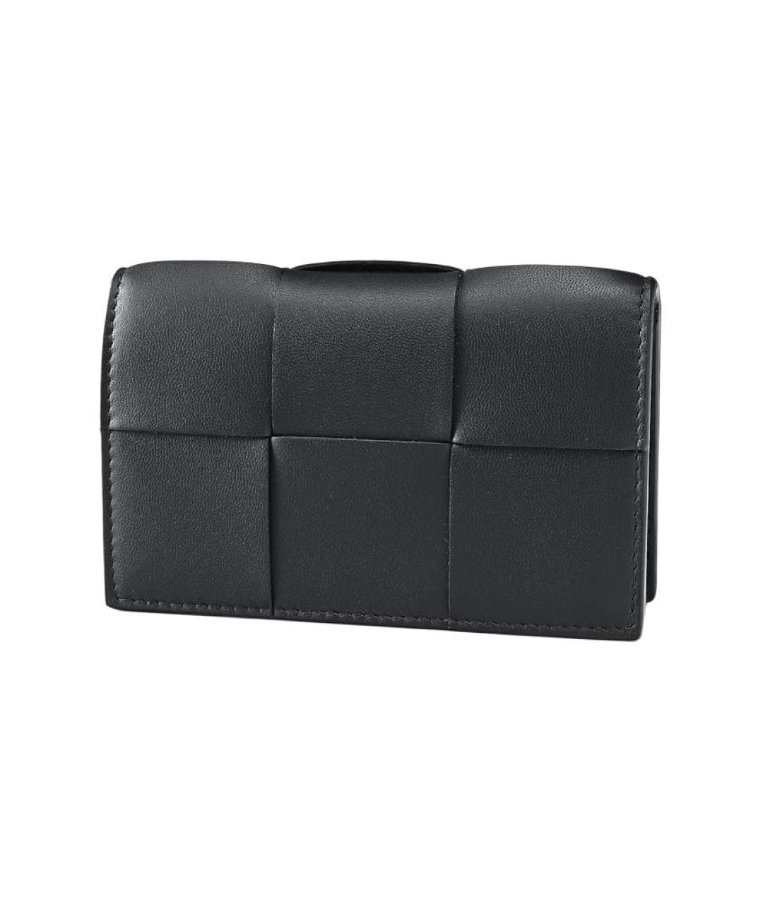 BOTTEGA VENETA Черный кожаный кардхолдер, фото 1