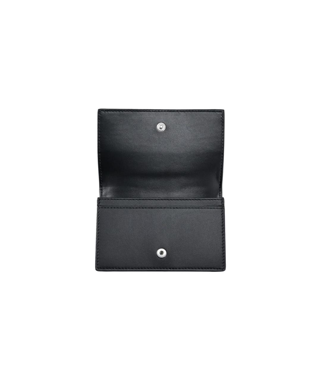 BOTTEGA VENETA Черный кожаный кардхолдер, фото 3