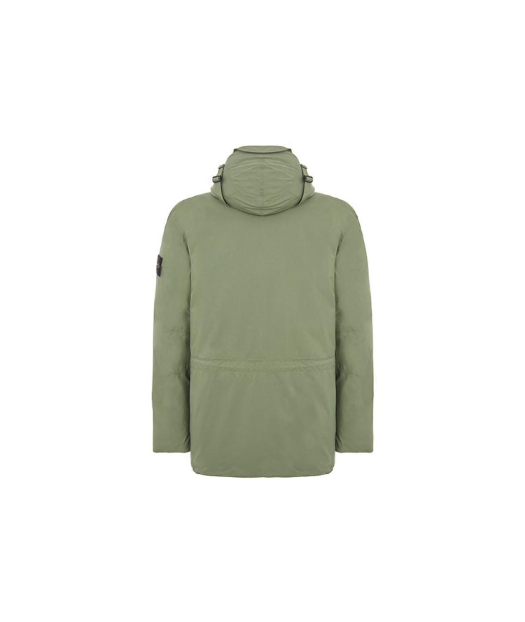 STONE ISLAND Зеленая полиамидовая куртка, фото 2
