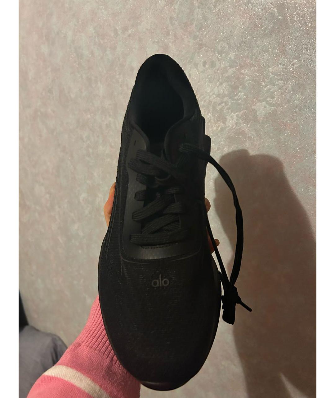 ALO YOGA Черные текстильные кроссовки, фото 4