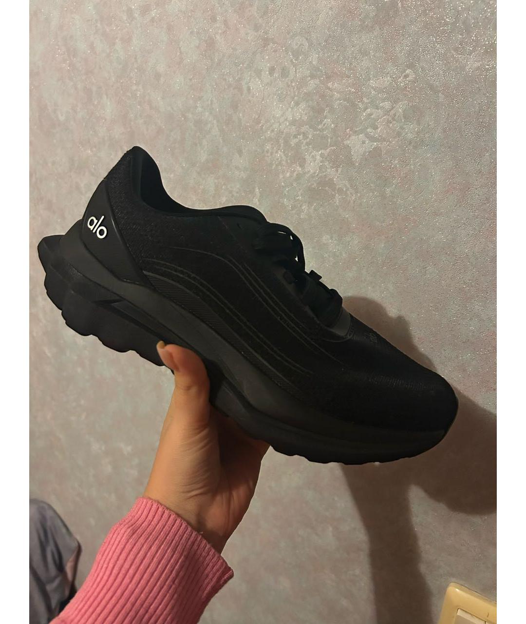 ALO YOGA Черные текстильные кроссовки, фото 6