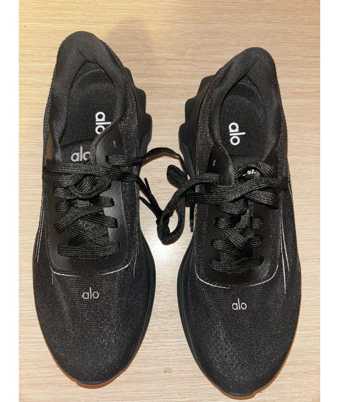 ALO YOGA Черные текстильные кроссовки, фото 2