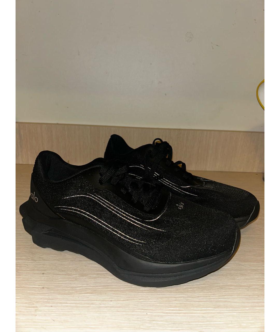 ALO YOGA Черные текстильные кроссовки, фото 3