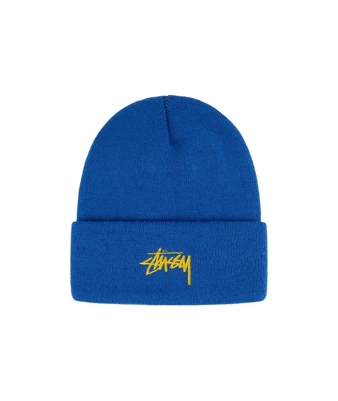 STUSSY Синяя шапка, фото 3