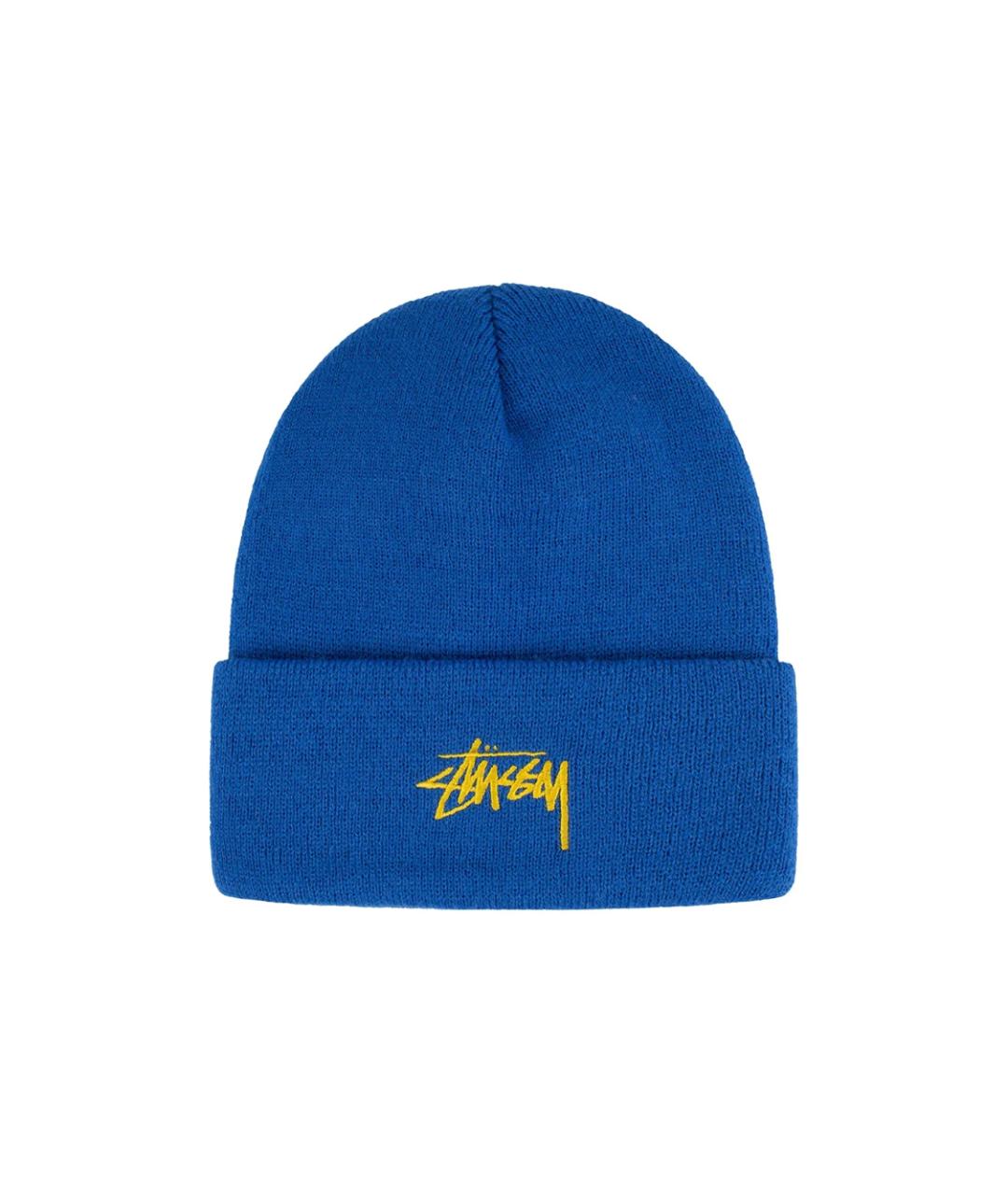 STUSSY Синяя шапка, фото 1