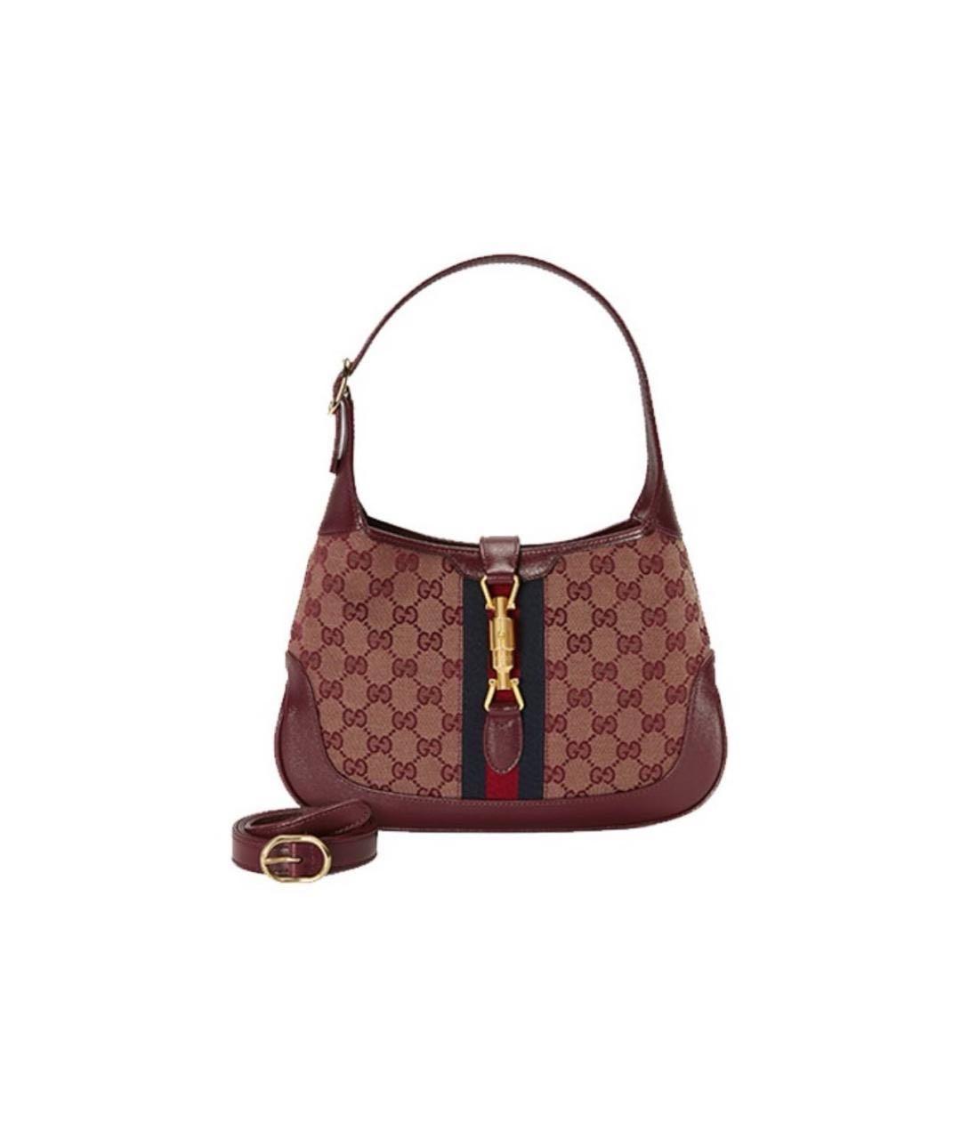 GUCCI Бордовая сумка с короткими ручками, фото 1