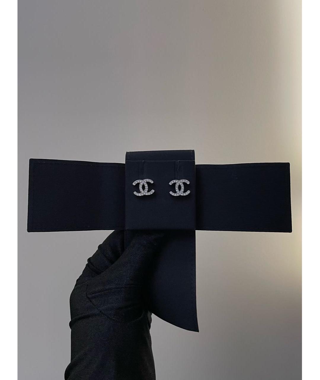 CHANEL Серебряные металлические серьги, фото 5