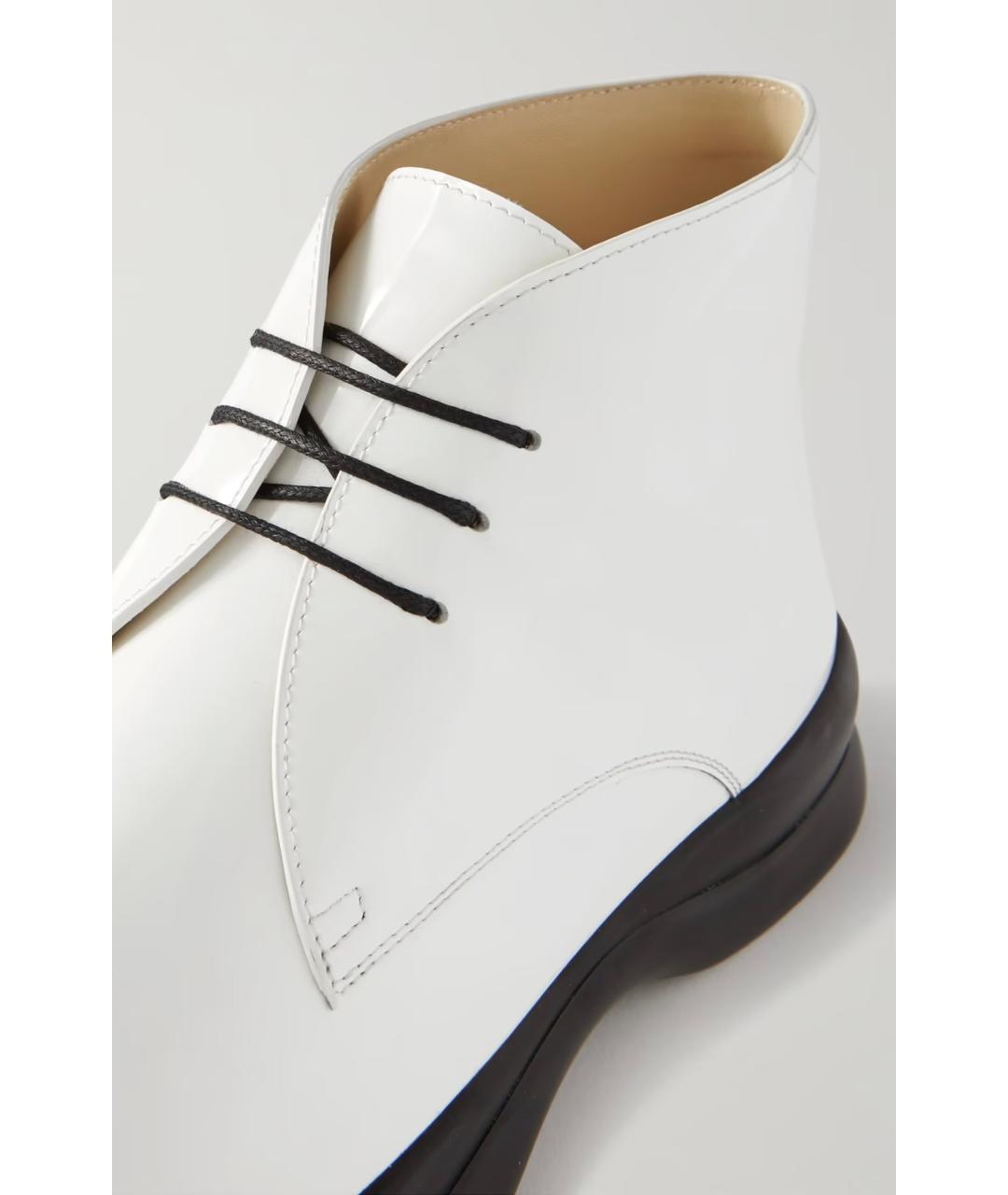 THE ROW Белые кожаные ботинки, фото 4