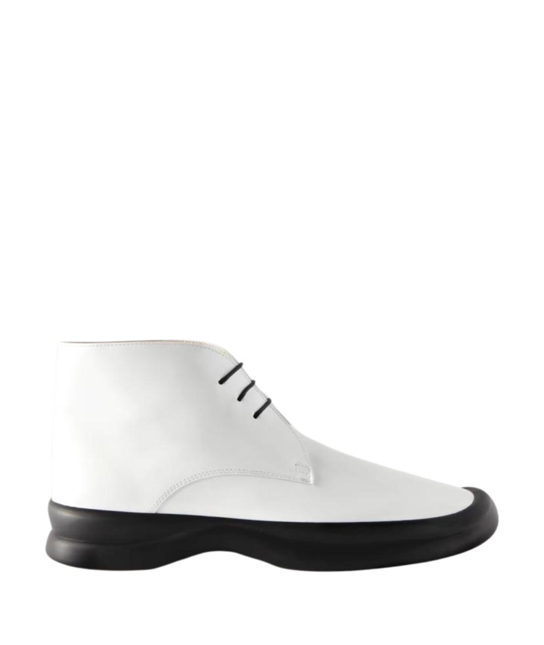 THE ROW Белые кожаные ботинки, фото 1