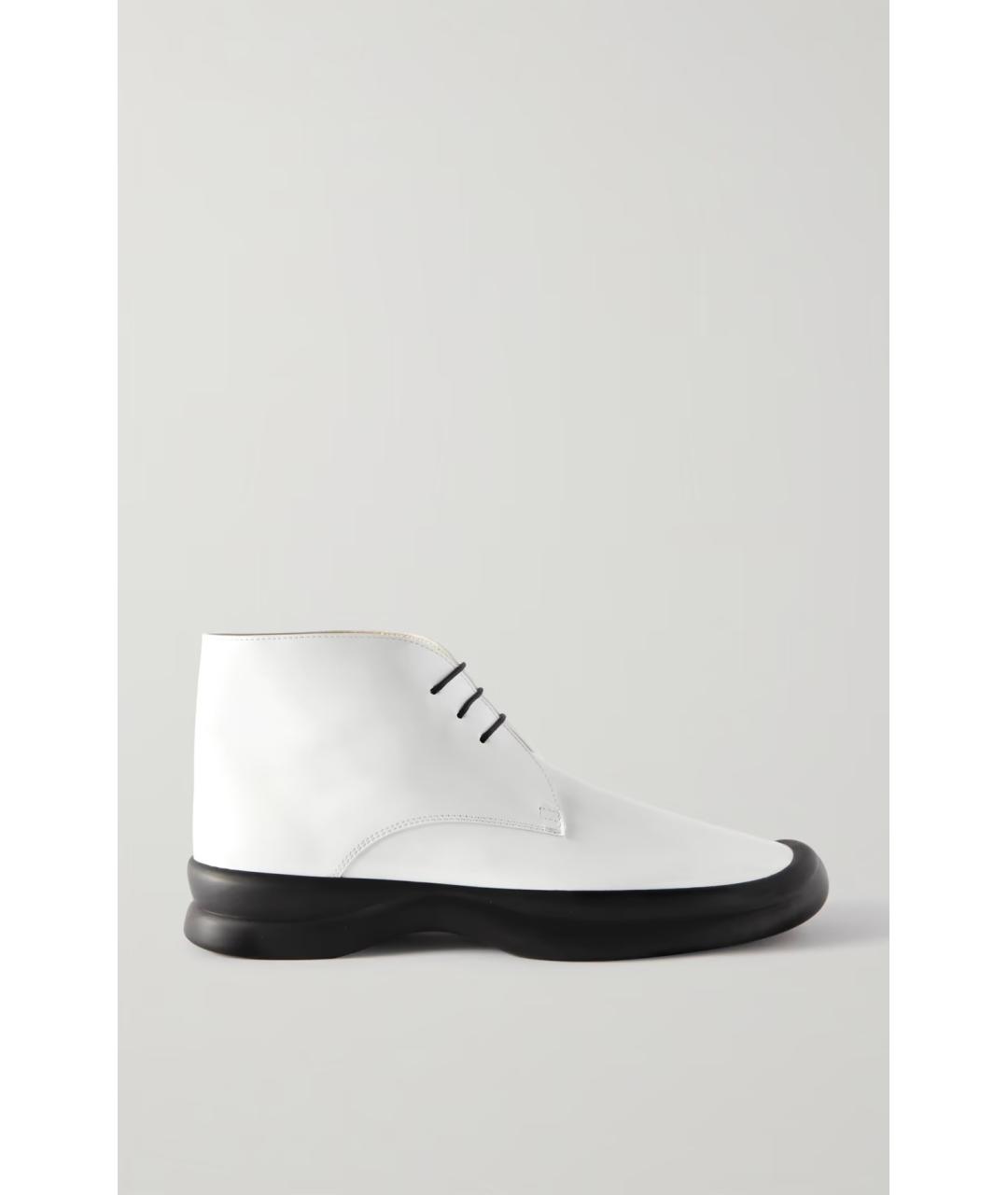 THE ROW Белые кожаные ботинки, фото 5
