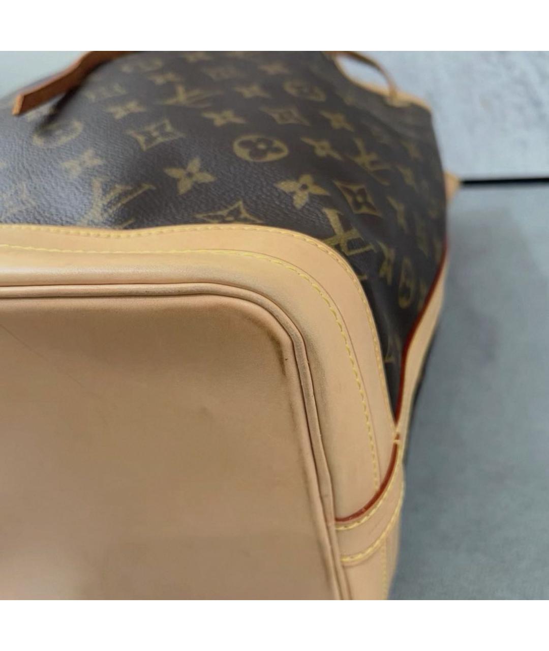 LOUIS VUITTON Коричневая сумка тоут, фото 6