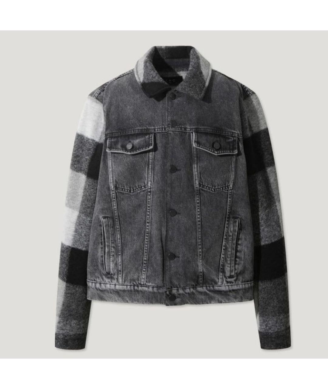 IRO Серая хлопковая куртка, фото 7