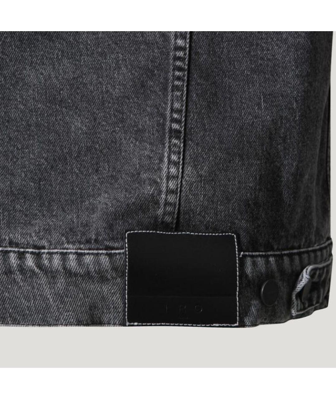 IRO Серая хлопковая куртка, фото 5