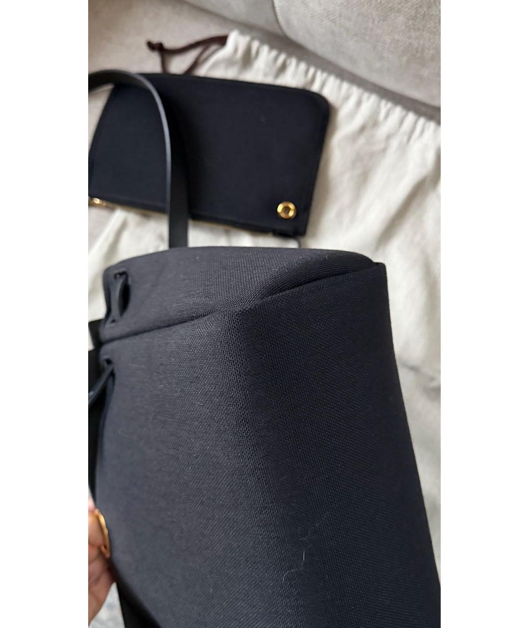 HERMES Черная тканевая сумка через плечо, фото 5