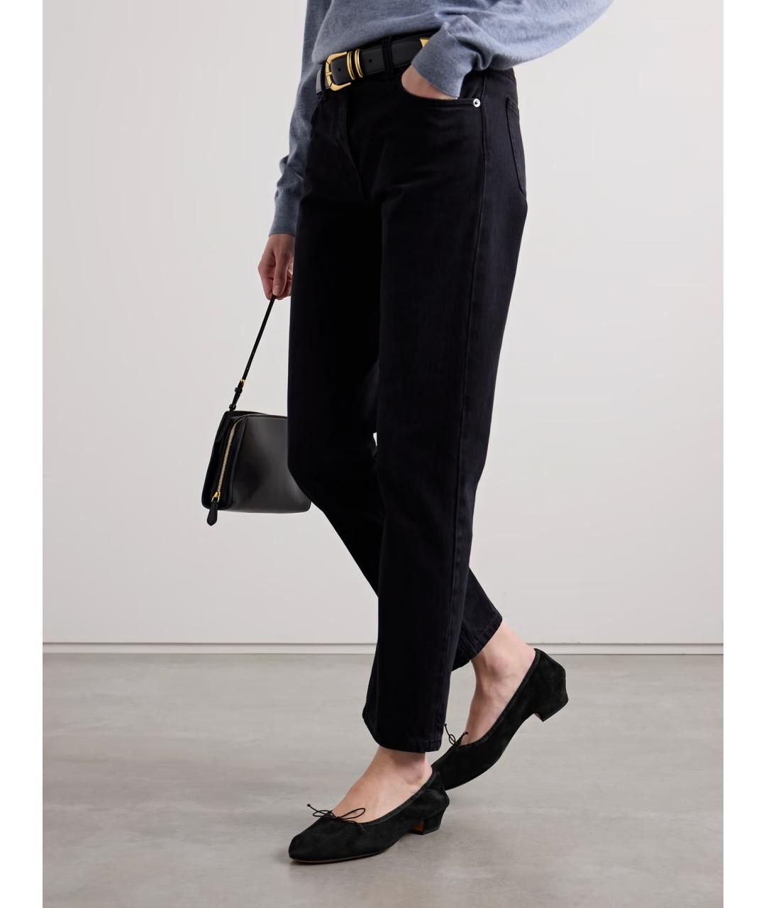 THE ROW Черные замшевые туфли, фото 2