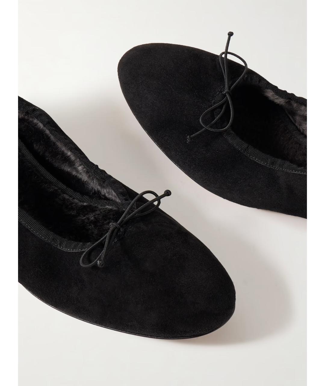 THE ROW Черные замшевые туфли, фото 5