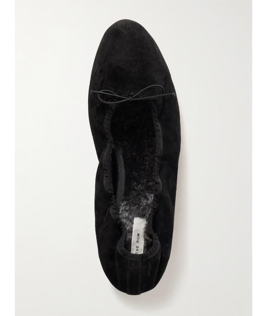 THE ROW Черные замшевые туфли, фото 4