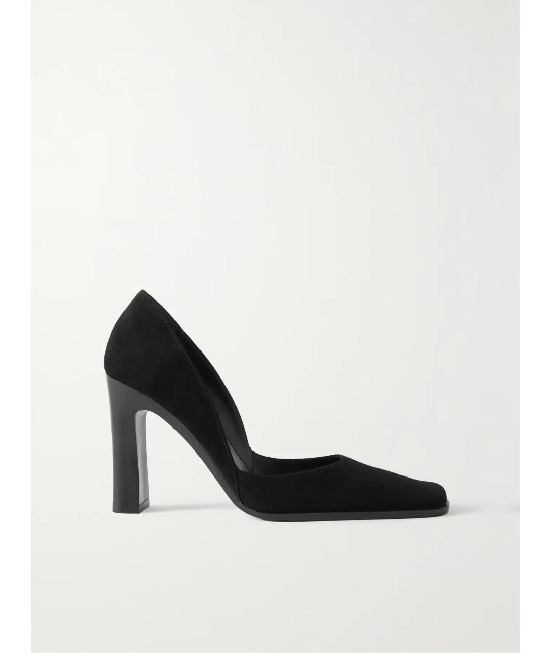 THE ROW Черные замшевые туфли, фото 5