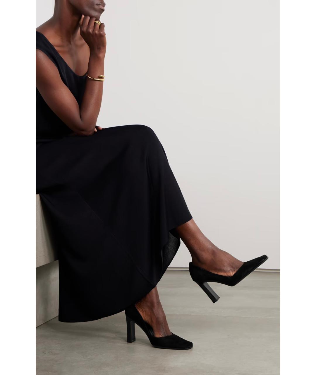 THE ROW Черные замшевые туфли, фото 2