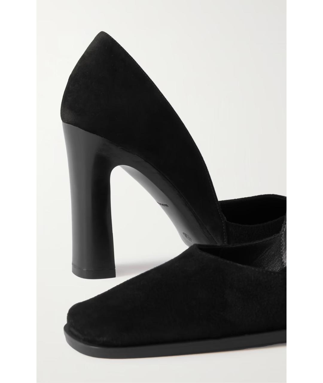 THE ROW Черные замшевые туфли, фото 4