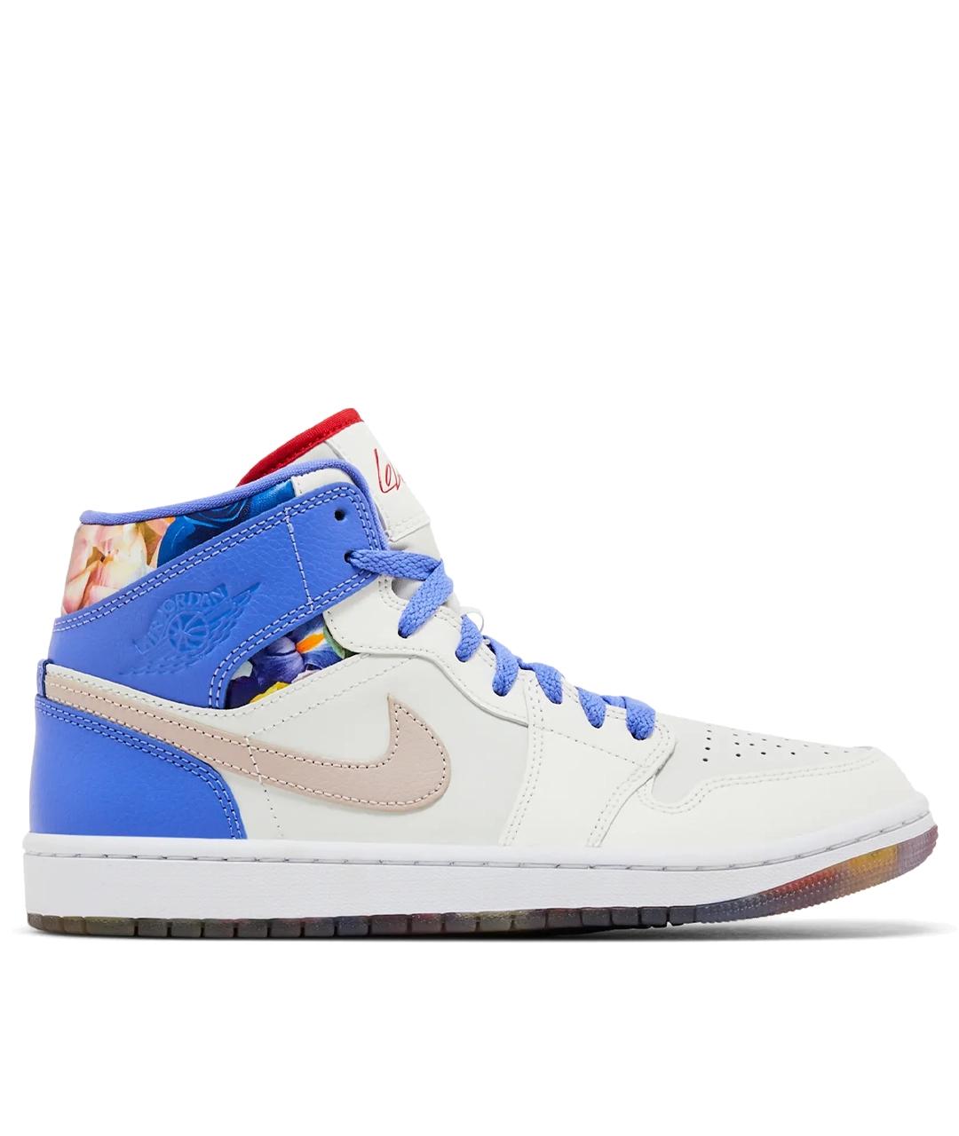 JORDAN Фиолетовые кожаные кроссовки, фото 1