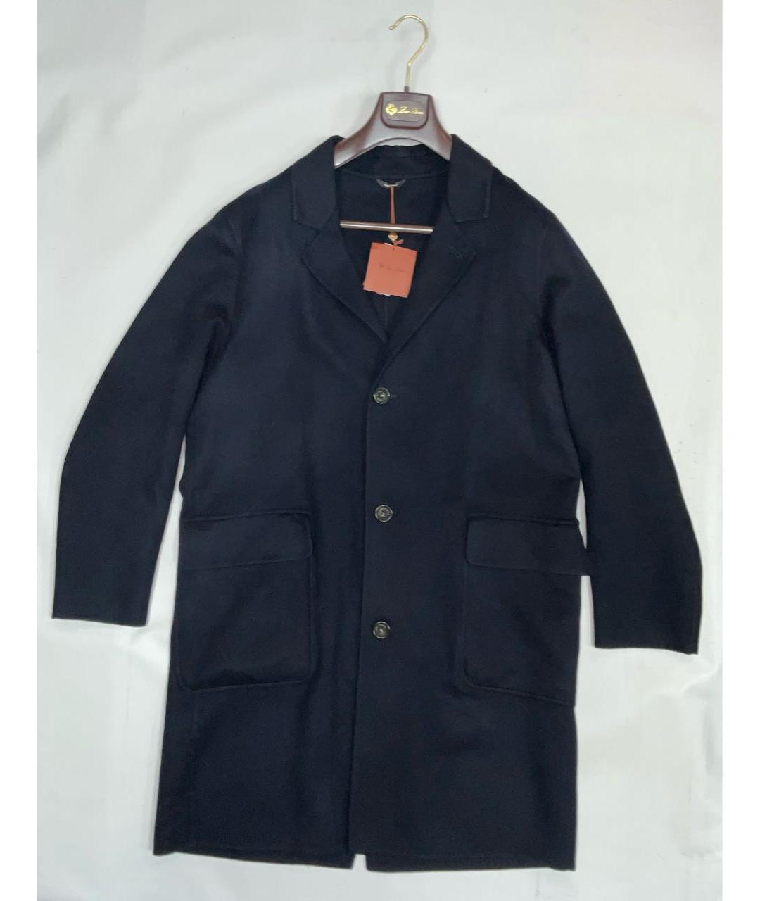 LORO PIANA Синее кашемировое пальто, фото 8