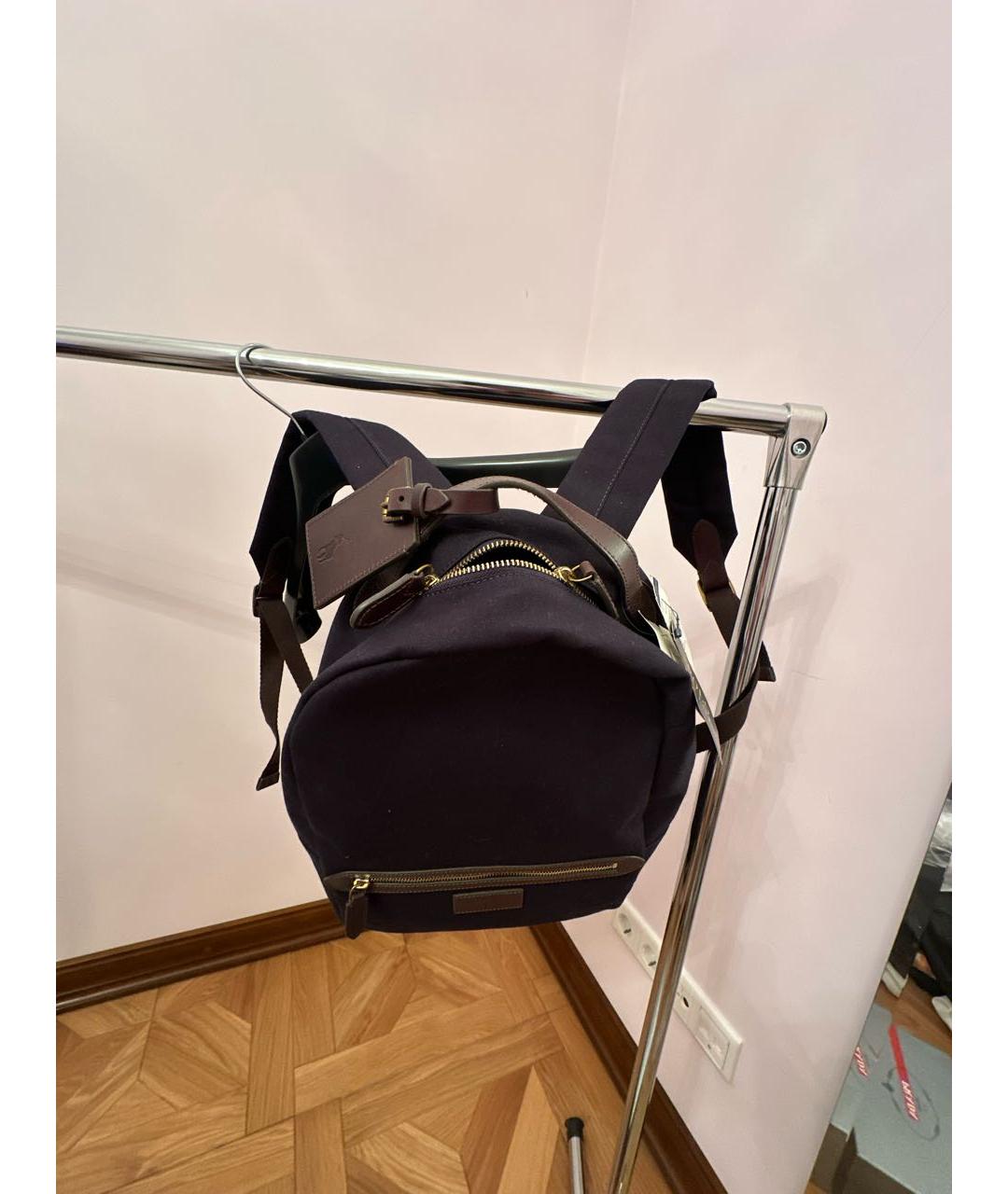 POLO RALPH LAUREN Темно-синий тканевый рюкзак, фото 8