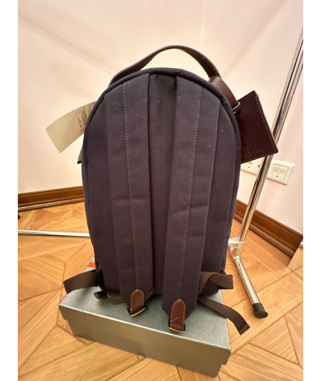 POLO RALPH LAUREN Темно-синий тканевый рюкзак, фото 3