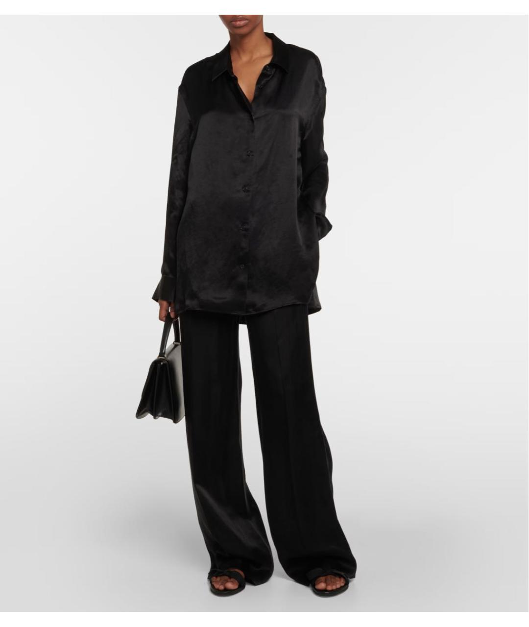 THE ROW Черные текстильные шлепанцы, фото 6