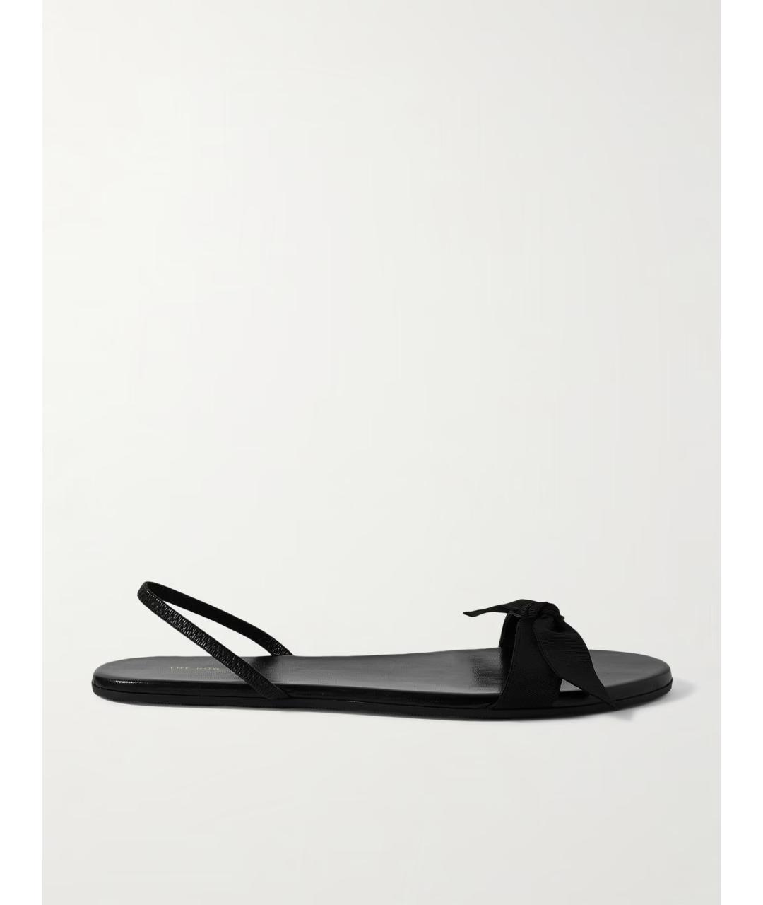 THE ROW Черные текстильные шлепанцы, фото 6