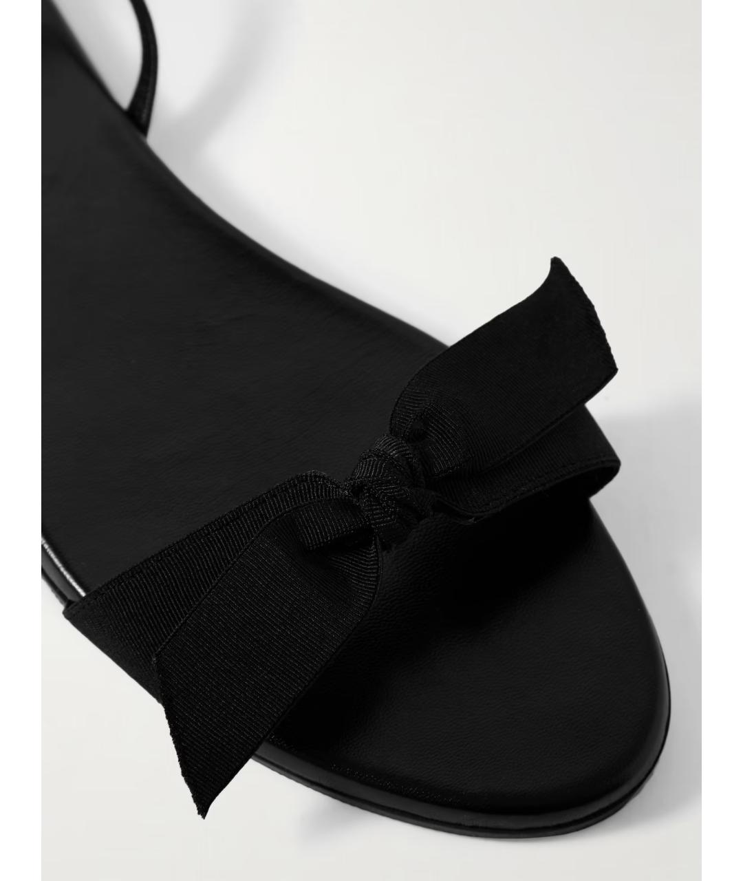 THE ROW Черные текстильные шлепанцы, фото 4