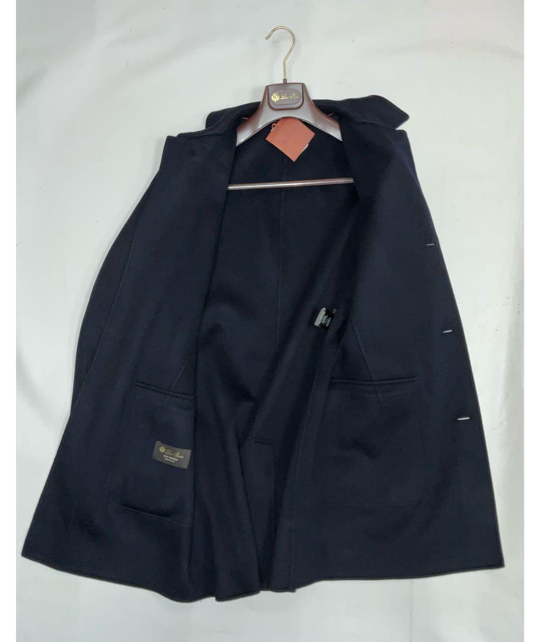 LORO PIANA Синее кашемировое пальто, фото 3